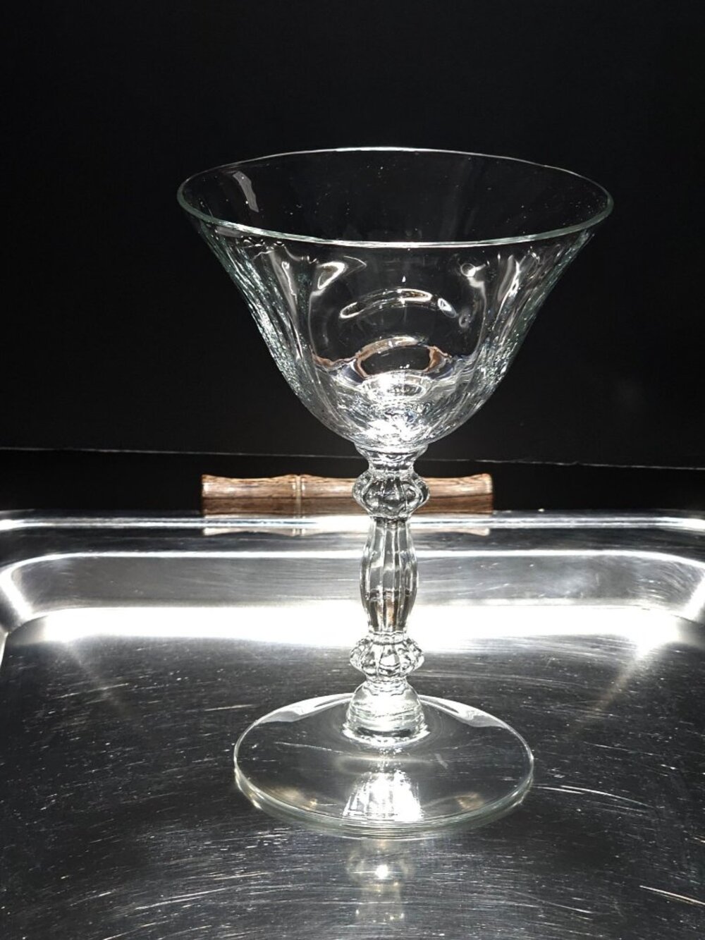 Cambridge Caprice Champagne Coupe sherbet cocktail 1950s Elegant Glass vtg mid c - Picture 2 of 5